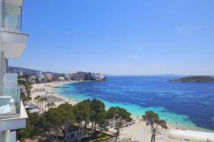 a view of a beach and the ocean at Meliá South Beach in Magaluf