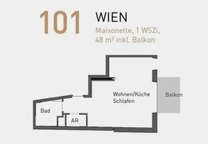 Plan piętra w obiekcie Das Stadthouse