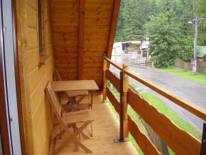 A balcony or terrace at Privat Mikyska