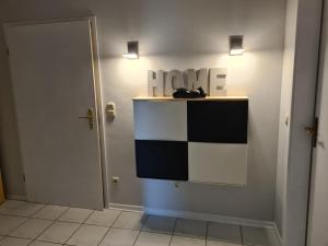 Kuchyň nebo kuchyňský kout v ubytování Monteurwohnung