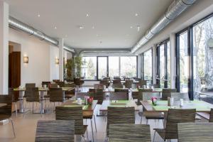 Reštaurácia alebo iné gastronomické zariadenie v ubytovaní Seminarhotel Springer Schlössl