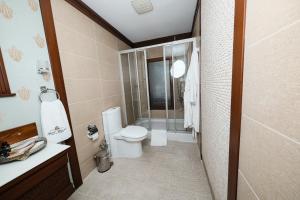 Koupelna v ubytování Hotel Bosnali