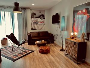 Area soggiorno di Kazbegi Stylish Apartment