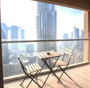Balkón nebo terasa v ubytování The Address Dubai Mall - Burj Khalifa View