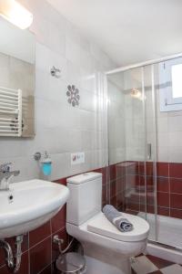 Koupelna v ubytování Amphitrite Apartments Skyros