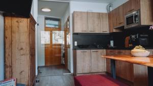 Köök või kööginurk majutusasutuses Appartement Alpenrauschen