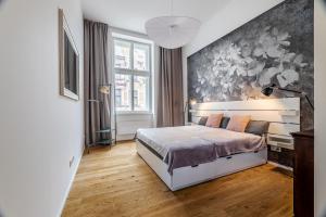 Posteľ alebo postele v izbe v ubytovaní Elegant apartments located in the centre of Prague