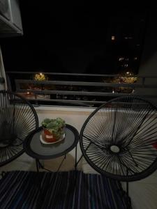 Balkón nebo terasa v ubytování La Maison Apartment Skopje