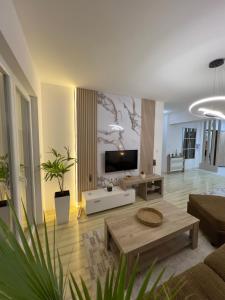 Posezení v ubytování La Maison Apartment Skopje