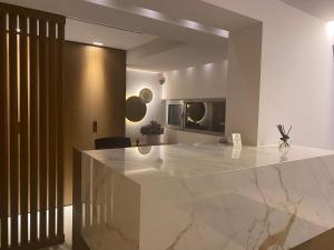 Majoituspaikan Brasil Suites Boutique Hotel keittiö tai keittotila