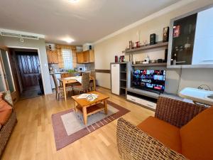Kuchyňa alebo kuchynka v ubytovaní Luxus Golf Apartment
