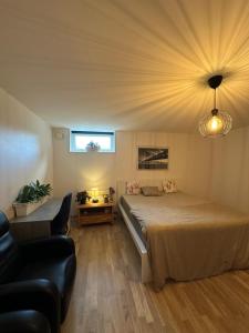 מיטה או מיטות בחדר ב-Spacious private room in a shared Vegan Apartment