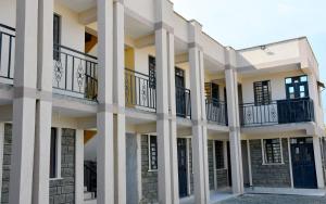 an image of a building with balconies at Intellicents Apartments in Kisumu