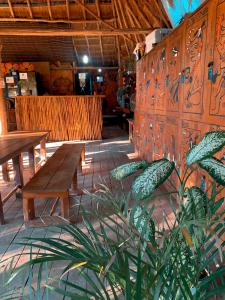 Εστιατόριο ή άλλο μέρος για φαγητό στο Kin Hostal and Camping