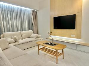 A television and/or entertainment centre at Eaton Residence