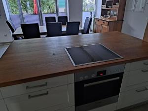 A cozinha ou cozinha compacta de Ferienwohnung am Marienbach