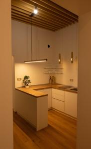Kuchyň nebo kuchyňský kout v ubytování Stay & Heal Apartman