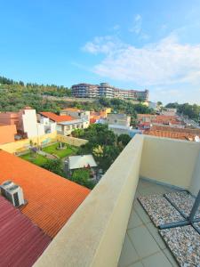 a view of a city from the roof of a building at Hotel Garibaldi in Milazzo