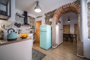 Kuchyň nebo kuchyňský kout v ubytování Apartmánový dům Jeník
