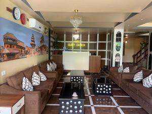 Χώρος καθιστικού στο Hotel Glory Garden