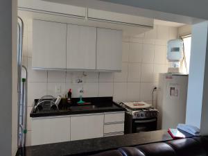 Dapur atau dapur kecil di FRENTE ao MAR 2Q ITAPARICA +46 gambar