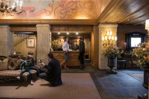 A seating area at Gstaad Palace