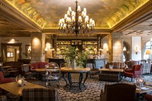 A seating area at Gstaad Palace