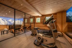 Fitness centrum a/nebo fitness zařízení v ubytování Chalet Dibona