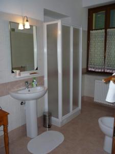 Koupelna v ubytování Casa Tavasso
