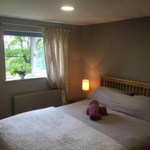 Ένα ή περισσότερα κρεβάτια σε δωμάτιο στο Beautiful Garden Cottage, close to Llandeilo.