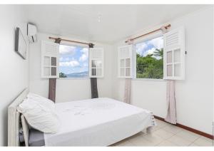 Voodi või voodid majutusasutuse Anthurium, Superbe haut de villa F3 proche plage, Anse Mitan toas