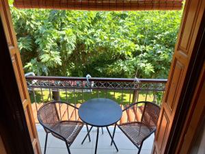 Balkón nebo terasa v ubytování Skourgias Rooms
