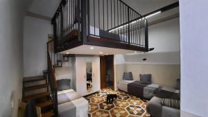 Χώρος καθιστικού στο Albergo Avalon