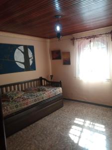 帕蒂杜阿爾費里斯的住宿－Amaencanto，一间卧室设有一张床和一个窗口