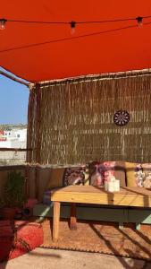 Balkón nebo terasa v ubytování Fleur de cactus, Guesthouse, Tamraght