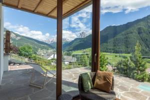 a view from the balcony of a house at Apartments Markus in Ortisei