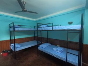 Un ou plusieurs lits dans un hébergement de l'établissement Hello KTM Hostel