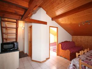 Kuchyň nebo kuchyňský kout v ubytování Charmant 3 pièces, 2 chambres, 7 pers, Châtel, parking, animaux admis, WiFi - FR-1-676-167