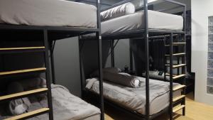 Palanda nebo palandy na pokoji v ubytování A lazy person hostel