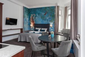 TV a/nebo společenská místnost v ubytování So in Sopot Apartments