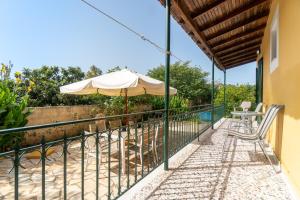 Balkón nebo terasa v ubytování Princess House