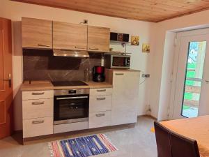 Kuchyň nebo kuchyňský kout v ubytování Ferienwohnung Ingrid