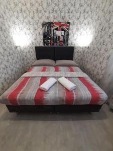 Postel nebo postele na pokoji v ubytování Hotel Boršičanka