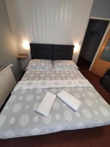 Postel nebo postele na pokoji v ubytování Hotel Boršičanka