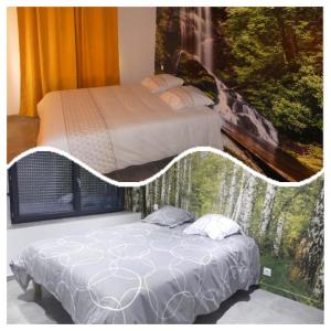 Katil atau katil-katil dalam bilik di LE MASSIF - Appartement avec vue imprenable