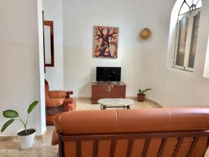TV a/nebo společenská místnost v ubytování Tarrafal Ecodécor Rooms