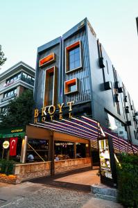 a building with a sign on the front of it at Broyt Hotel in Istanbul