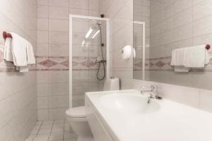 Koupelna v ubytování Melbu Hotell
