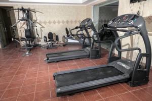 Fitness centrum a/nebo fitness zařízení v ubytování The Villa 604 Powered by look