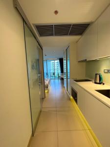 Kuchyň nebo kuchyňský kout v ubytování Sands Condominium Pattaya